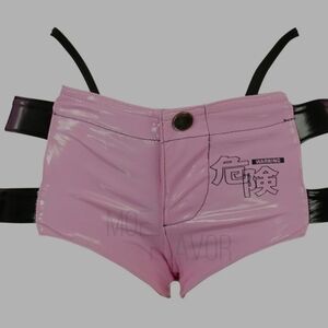 NWT Moeflavor Pink Danger Cat Shorts M/L